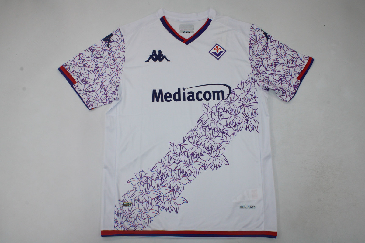 AAA Quality Fiorentina 23/24 Away White Soccer Jersey